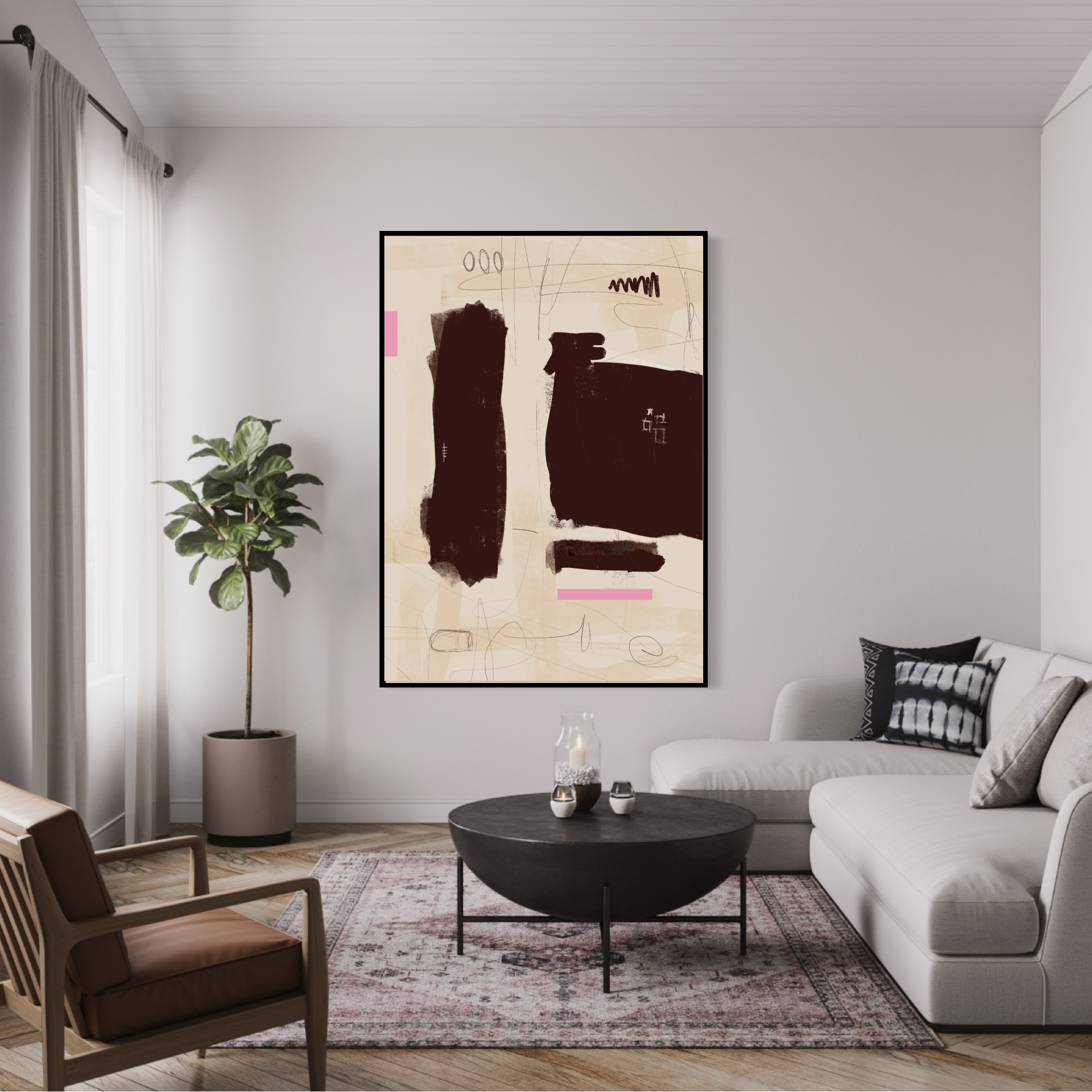 Canvas Print: "Simple Room #1"